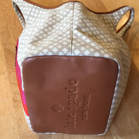 Kate Spade Jacquard Tote With Leather Trims - Picture 11 of 14